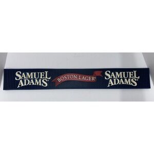 Samuel Adams Rubber Bar Spill Mat Beer Tap Drain Coaster Mancave 24" x 3.5"‎ EUC
